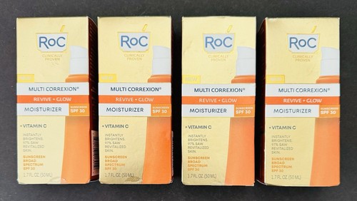 (4 PACK) RoC Multi Correxion REVIVE + GLOW Moisturizer SPF 30 BB: 10/24 & 06/25