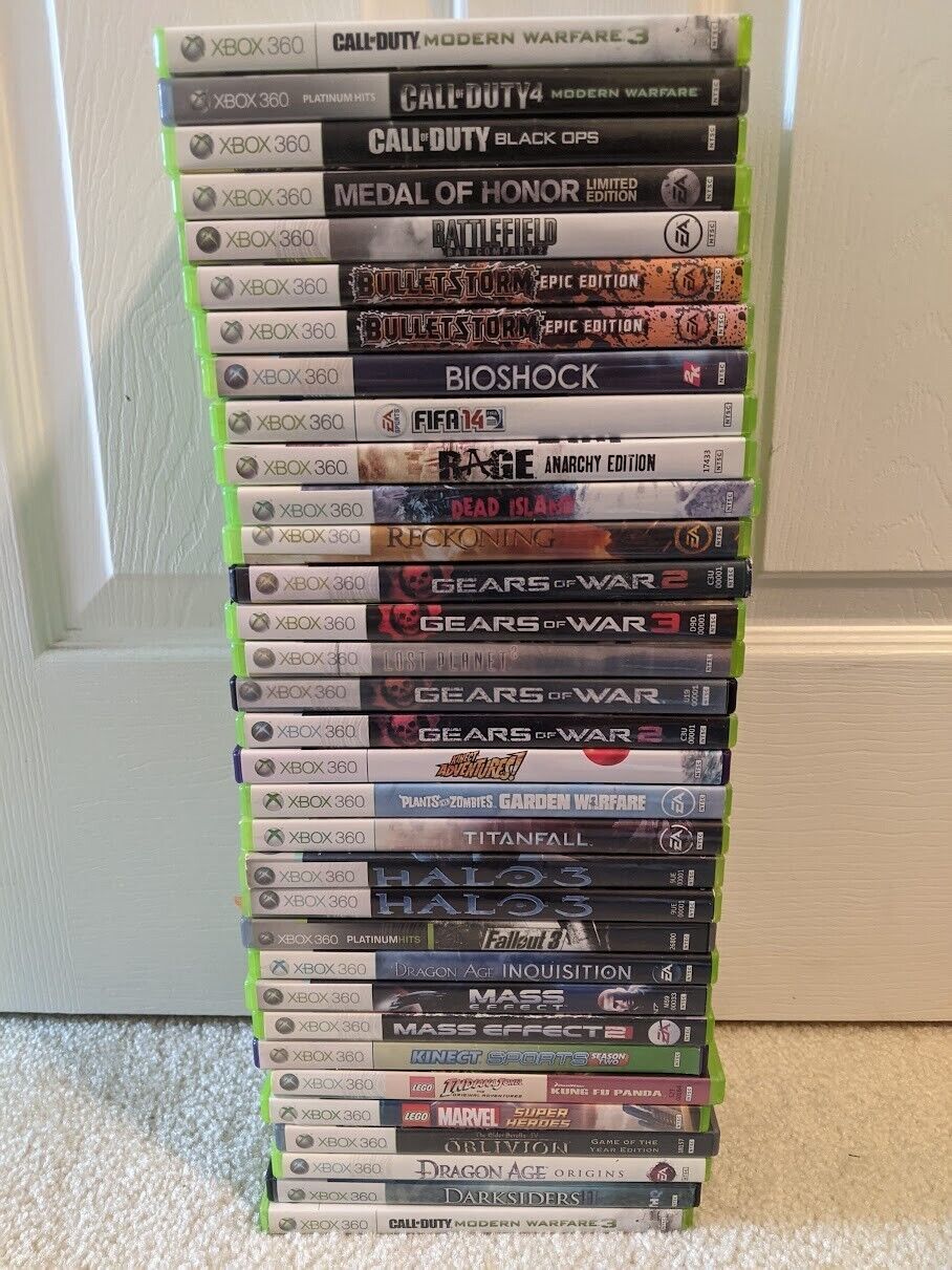 Xbox 360 Game Bundle or Game Lot Minecraft, Halo 3, Plants Vs