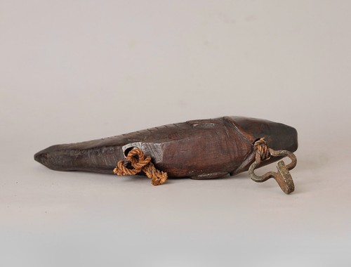 Rare Jizai hearth hook Fish shaped stopper, 19th century ZD31 - Picture 4 of 12