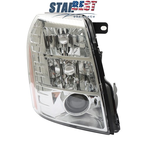Front Headlight Headlamp For Cadillac Escalad 2007-2014 Right Side HID Black RH - Picture 3 of 12