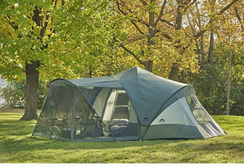 all'aperto Spirit 19x17 9Person Tent with Screen Room verde nuovo all'aperto Spirit 19x17 9Person Tent with Screen Room verde nuovo
