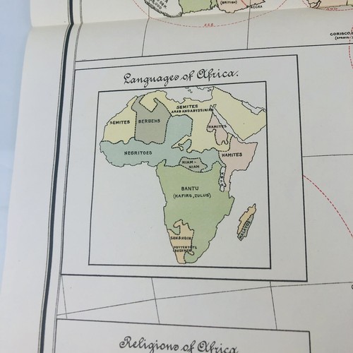 Antique Map Africa Political Divisions Commercial 1899 Railroad Ethnographic - Picture 3 of 12