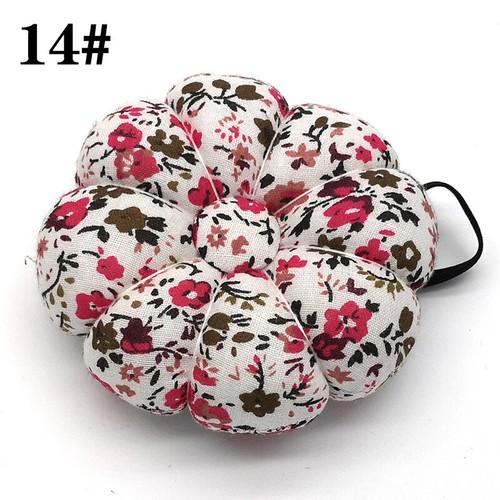 Pumpkin Flower Needle Pin Cushion Holder Adjustable Wrist Sewing Pincushion - Picture 23 of 27
