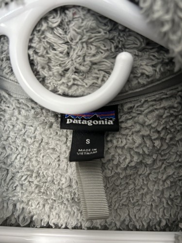Patagonia Los Gatos 1/4 Zip Fleece Pullover Sherpa EUC Gray - Womens Small - Picture 11 of 15