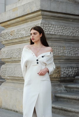 Mango Committed Linen Blend Organic Button Julia Midi Dress UK S M Bloggers Mango Committed Linen Blend Organic Button Julia Midi Dress UK S M Bloggers