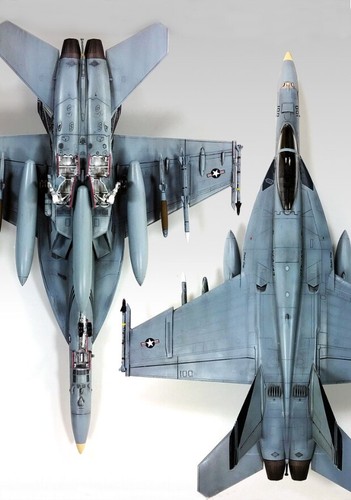 Academy 1/72 USN F/A-18E VF-143 "Pukin Dogs" Aircraft Plastic model kit #12547 - Picture 4 of 8