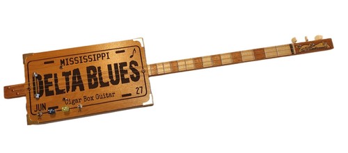 Matteacci's Delta Blues 33 Special Cigar Box Gitarre Made In Italy