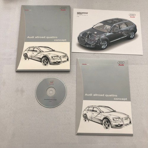 Audi Allroad Quattro Station Wagon Concept Car Press Kit Photo CD GERMAN Text - Picture 1 of 10