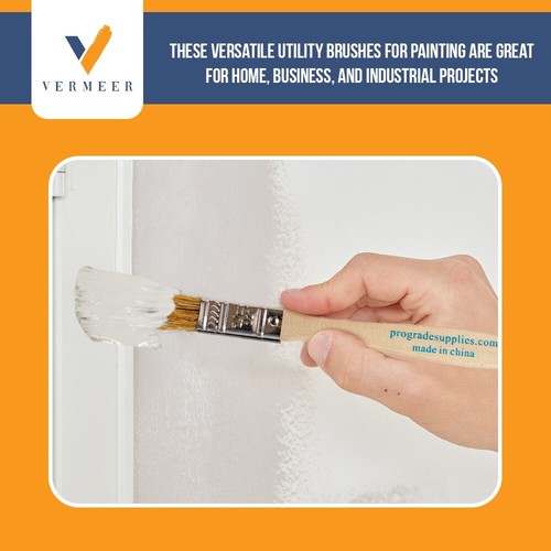 24 Pack - 1/2" Chip Brushes for Paints, Stains, Varnishes, Glues & Gesso - Picture 6 of 7