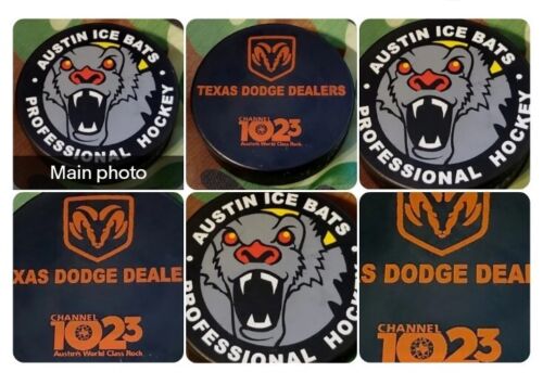 TEXAS DODGE DEALER 1023 WORLD CLASS ROCK AUSTIN ICE PIPISTRELLI VINTAGE PUCK - ๐จ๐ฟ - Foto 4 di 8