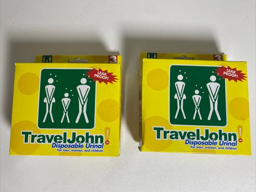 Travel John Disposable Urinal 2 Boxes 3 Per Box Men Women Children