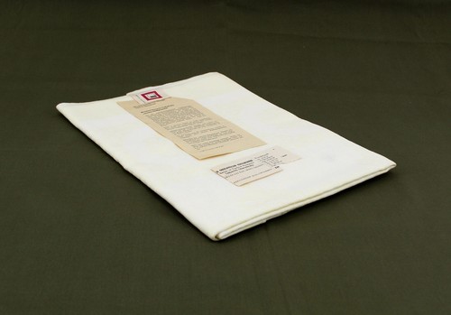 RDA mantel mantel algodón viscosa amarillo claro tejido flores 140x100 cm - Imagen 3 de 4