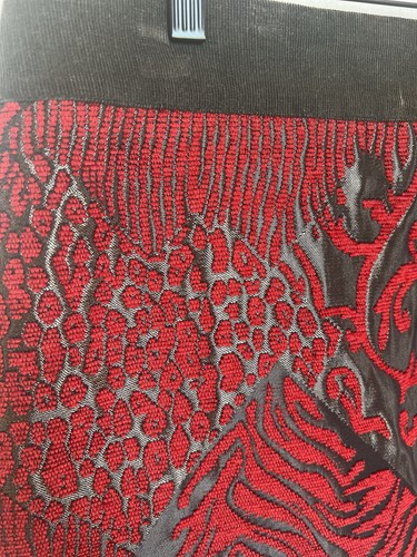 Y2K Smash Mini Skirt Sz Large Corduroy Embroidered Animal Print Boho Edgy Trendy - Picture 2 of 18