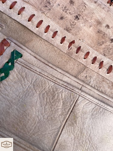 VINTAGE bag from the 1910s, ZAABOLA , Antique bag, MOROCCAN satchel, Ethnic bag - Picture 15 of 24