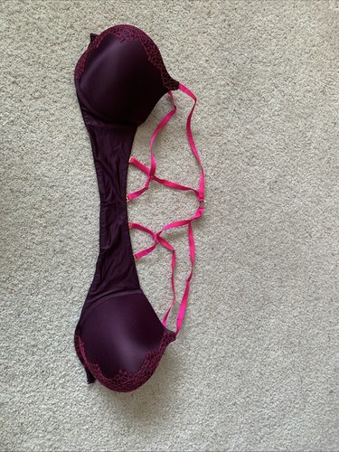 Victoria’s Secret Push-up-BH Bombshell 36D weinrot vorne geschlossen Hinzufügen 2 Körbchen - Bild 9 von 9