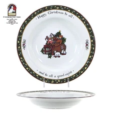 International China CHRISTMAS STORY 8oz Soup 8.5" Bowl Toy Sack Susan Winget