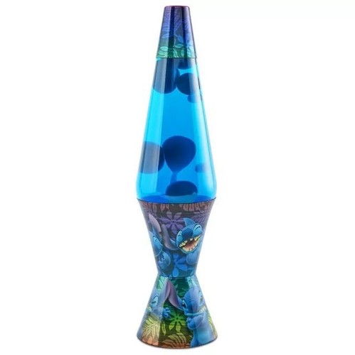 17" Blue Liquid and Wax Lava Lamp, 32 oz Lilo & Stitch Base and Cap Motion Light - Picture 3 of 3