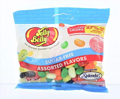  Sugar Free Assorted Flavor Jelly Beans 2.8 Oz Bag (3 Pack)