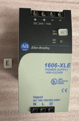 ALLEN BRADLEY 1606-XLE240E Ser A Power Supply, AC 100-120/200-240V 50-60HZ 28VDC