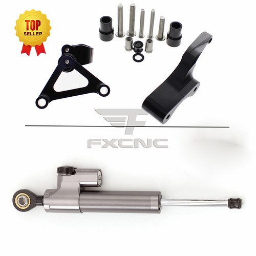 FXCNC Steering Damper Stabilizer Mounting Kit Fit Ducati 696 Motorcycle Aluminum - Picture 17 of 45