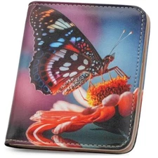 Small Womens Wallet Mini Compact Bifold Pocket Wallet Ladies RFID Blocking 