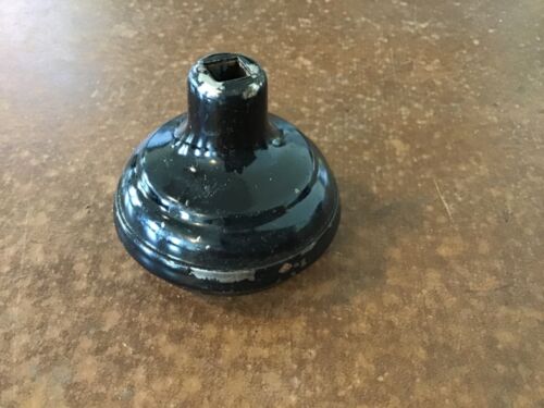 Black Metal Steel Round Door Knob Vintage - Picture 3 of 4