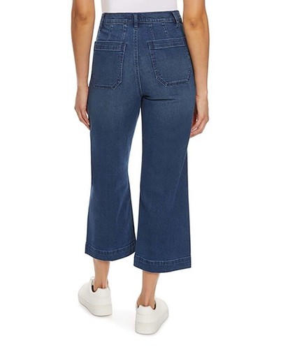 Jessica Simpson Women's High Rise Crop Wide Leg Jean