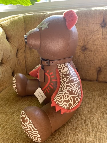 COACH x Keith Haring Collectible Teddy Bear Heart New #33 - Picture 6 of 6
