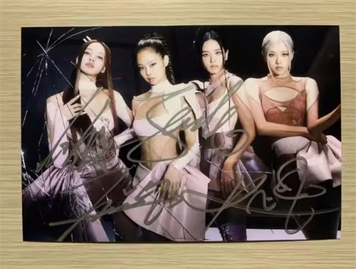 Foto Autografi LISA ROSA NERO Jennie ROSE Jisoo firmata a mano 6"" autografata - Foto 2 di 30