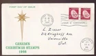 Canada FDC 1966 sc#451 Christmas 3¢ pair, unique cachet, double cancel