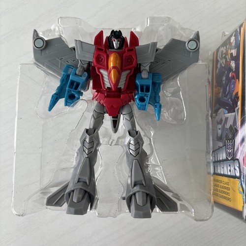 Figura Hasbro Transformers Cyberverse Warrior Class STARSCREAM Wing Slice 2017 - Imagen 2 de 6