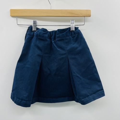 Cat & Jack Youth Girls Size 5 Pleated Twill School Uniform Skort in Blue 2157 - Picture 4 of 6