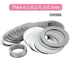 DIN 988 Shim Washers Flat Shims A2 304 Stainless Steel Thick 0.1/0.2/0.3/0.5mm
