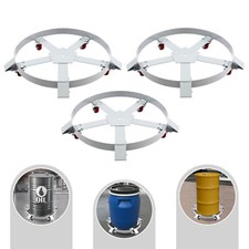 55 Gallon Drum Dolly Stands Q235 Steel Barrel Dolly Carts With 5 Wheels