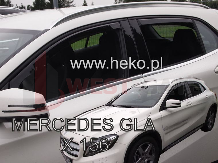HEKO wind deflectors FULL 4piece set MERCEDES GLA X156 5doors SUV