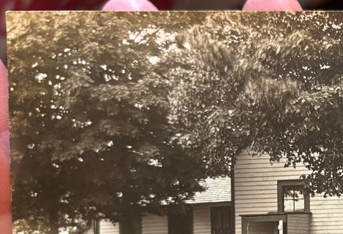 2 FOTOS RPPC White Farmhouse Farms Homes 1 Barn Alma, Gratiot Co., MI 1904-18 - Imagen 4 de 14