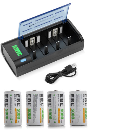 Lot C D Cell Rechargeable Batteries 5/10AH NI-MH / AA AAA 9V C D Battery Charger - Picture 106 of 115