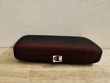 Champion Red And Black Eyeglass Or Sunglass Hardcase Clamshell
