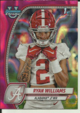 2024 Bowman University Chrome - Ryan Williams #53 Pink Lava Refractor (RC)