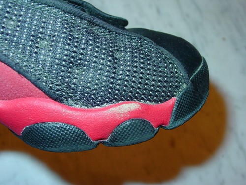 2017 Nike Air Jordan Retro 13 "Bred" Black/True Red/White Toddler Shoes Size 13C - Picture 10 of 12