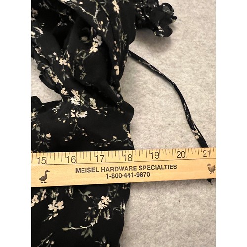 Reformation Remi Mini Dress Womens Sz 12 100% Viscose Floral Print Open Back - Picture 7 of 20