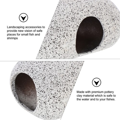 Aquatic Habitat Large Fish Cave House Shelter Rock Ornement détaillant Daquarium