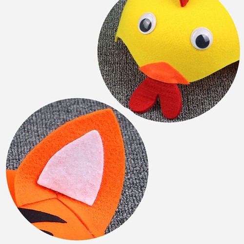 Kids Stage Performance Animal Funny Hat Zoo Carnival Felt Hat for Children's Day - Picture 12 of 36