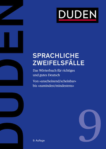 Thumbnail - Duden Sprachliche Zweifelsfälle | 2021 | Deutsch