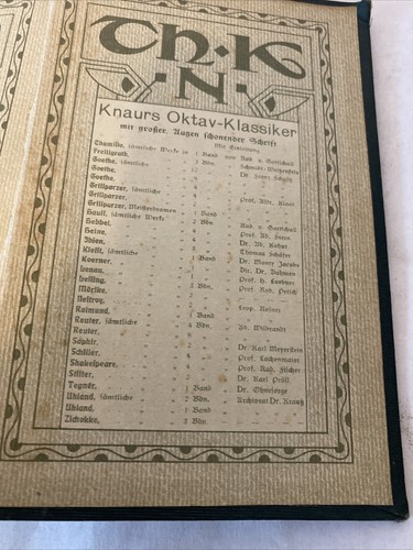 Theodor Korner’s Famtliche Werfe Werke Vintage German book Poems 1908 - Picture 18 of 19