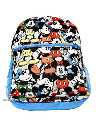 Disney Mickey Mouse Large 16" School Backpack All Over Print Travel Tote Bag - Picture 4 of 6