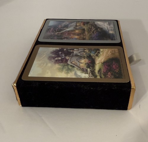 Vintage Thomas Kinkade Spielkarten - Kongress Doppeldeck - Sealed Decks im Case - Bild 5 von 15