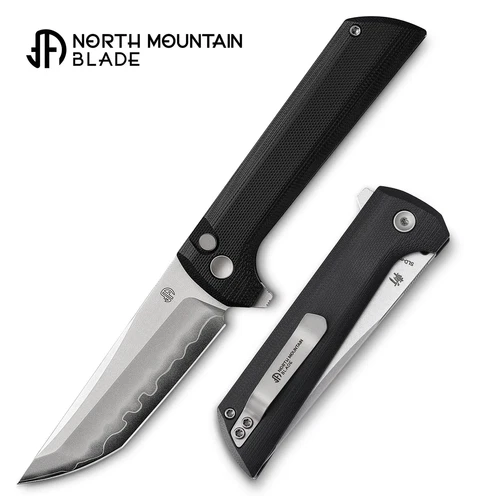 North Mountain Blade Chop 2 3.5in SLD-Magic San Mai Steel Black G10 Handle