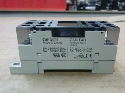 OMRON G6D-F4B DC24V Terminal Relay Block with 4 G6D Solid OMRON G6D-F4B DC24V Terminal Relay Block with 4 G6D Solid