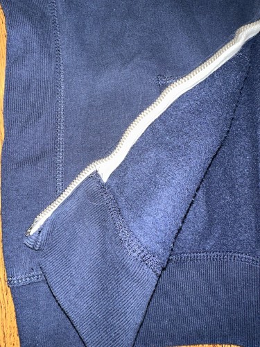 Vintage Y2K 90s Abercrombie & Fitch Full Zip Spellout Hoodie Sweatshirt Thermo M - Bild 10 von 19